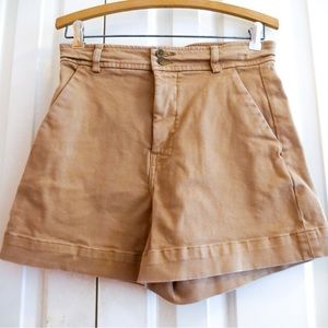 Everlane High Rise Khaki Shorts